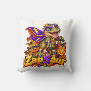 Coussin ZapSaur Dinosaure Mignon Super-héros Halloween Enf
