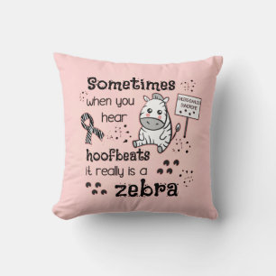 Coussin Zebra awareness