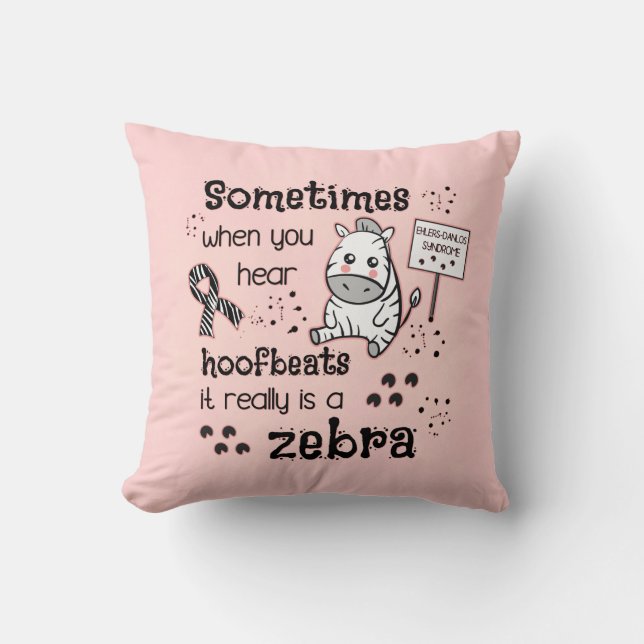 Coussin Zebra awareness (Recto)