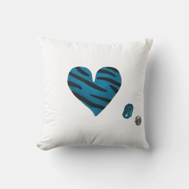 Coussin Zebra-heart (Recto)