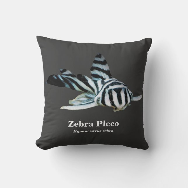 Coussin Zebra Pleco (Recto)