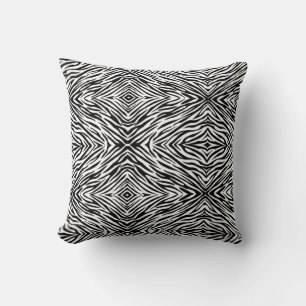 Coussin Zebra Print Throw Pillow