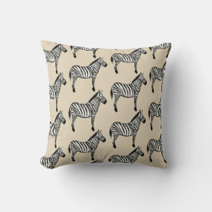 Coussin Zebra Safari Peinture animale Imprimer Jeu d'oreil