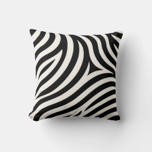 Coussin Zebra Stripes Impression moderne