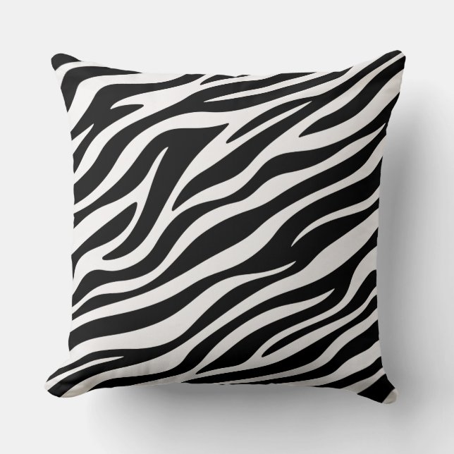 Coussin Zebra Stripes Motif sans couture Poster de animal- (Recto)