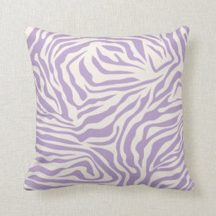 Coussin Zebra Stripes Preppy Purple Wild Poster de animal
