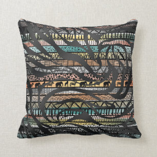 Coussin Zebra, un Motif africain tribal branché Imprimer