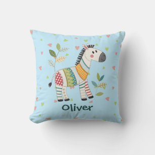 Coussin Zèbre Patchwork Mignon