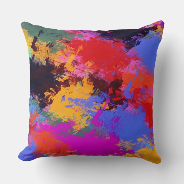 Coussin Zèbre peint (Recto)