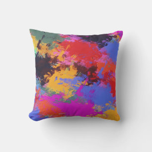 Coussin Zèbre peint