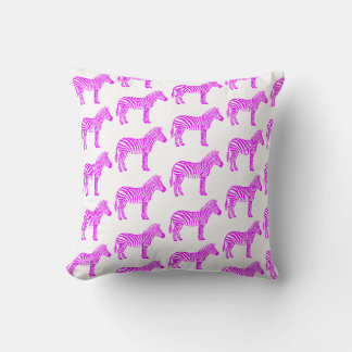 Coussin Zèbre Rose