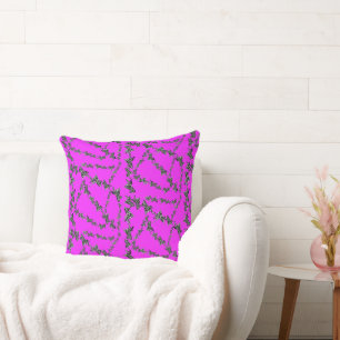 Coussin Zèbre violet sauvage moderne