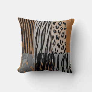 Coussin Zèbre Zèbre Imprimé Tendance Animal