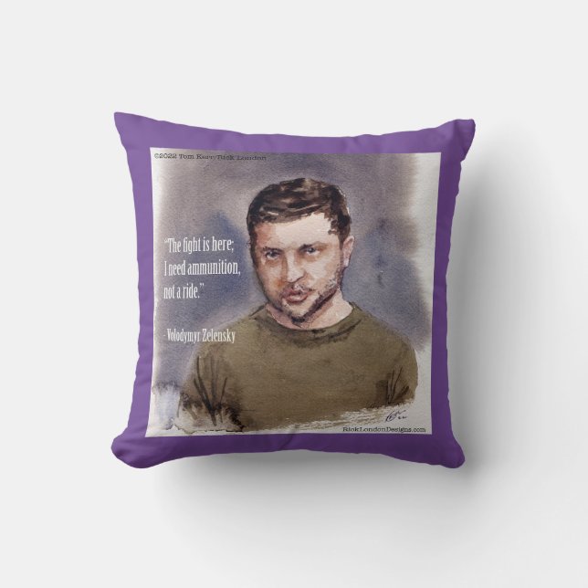 Coussin Zelensky, Volodymyr (Recto)