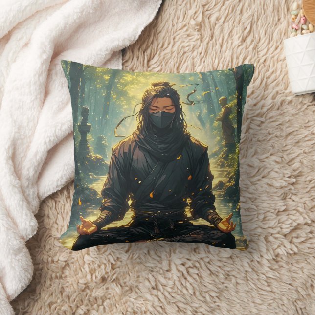 Coussin Zen du guerrier de l'ombre (Couverture)