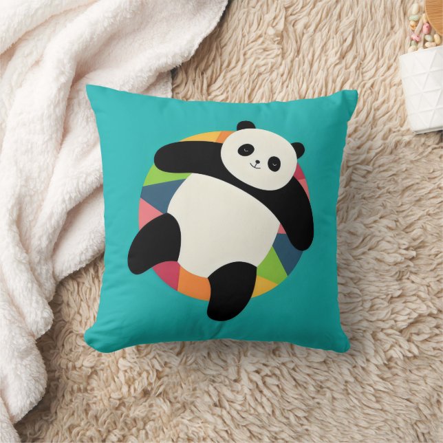 Coussin Zen Panda Spin (Couverture)