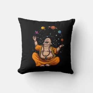 Coussin Zen Yoga Bouddha Jongler Planètes spatiales Médita