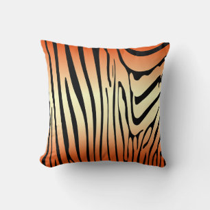 Coussin Zesty Zebra Orange