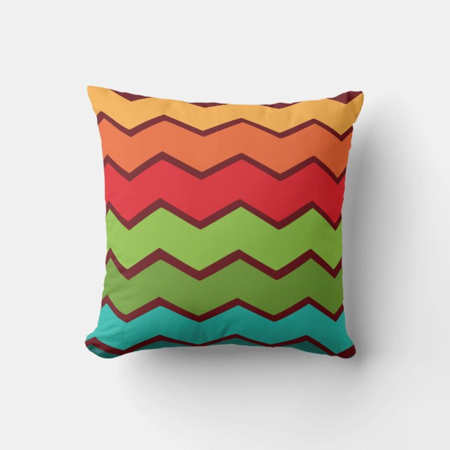 Coussin Zigzag des années 1970 (Recto)