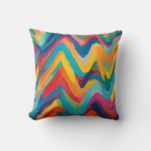 Coussin Zigzag énergétique dans l'oreiller à lancer multic