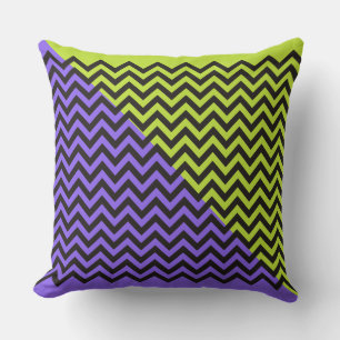 Coussin ZIGZAG pattern - black + your background & ideas