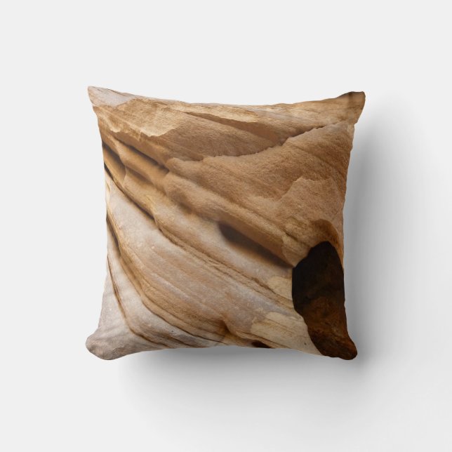 Coussin Zion Canyon Mur I Abstrait Nature Photographie (Recto)