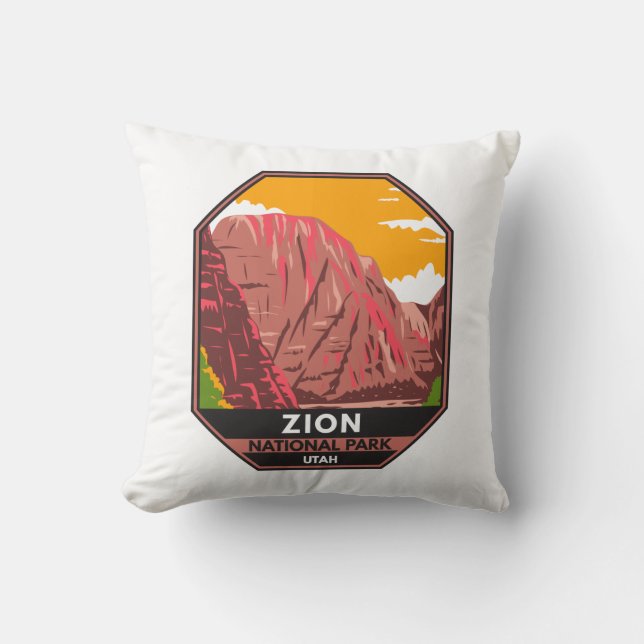Coussin Zion National Park Utah Vintage (Recto)