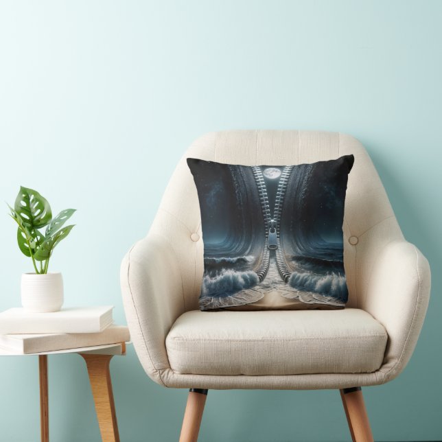 Coussin Zipper Unzip Moonlit Ocean (Chaise)