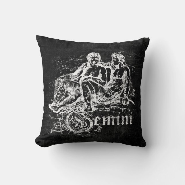 Coussin Zodiac Vintage Gemini (Recto)