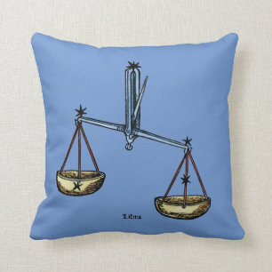 Coussin Zodiaque : Balance en couleurs