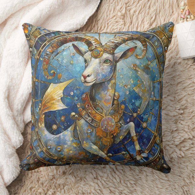 Coussin Zodiaque - Capricorne la Chèvre de mer (Couverture)