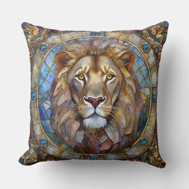 Coussin Zodiaque - Lion le Lion (Recto)