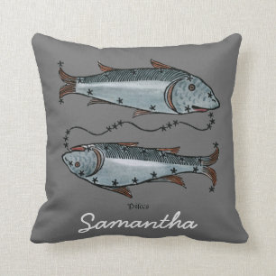 Coussin Zodiaque : Poissons en couleurs