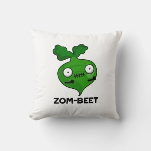 Coussin Zom-beet drôle Halloween Zombie Beet Pun
