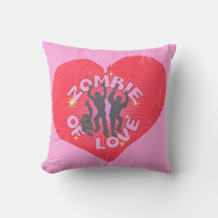Coussin Zombie d'amour Retro Punk Grunge Rocker Valentines