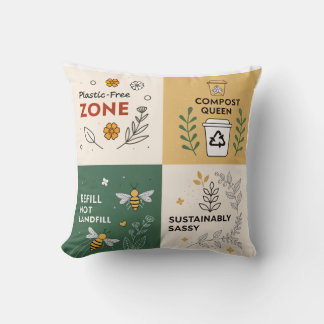 Coussin Zone sans plastique - Conception écologique