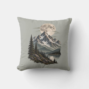 Coussin Zone sauvage de la montagne de la pleine lune
