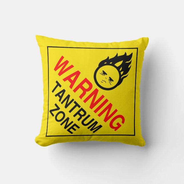 Coussin Zone Tantrum (Recto)