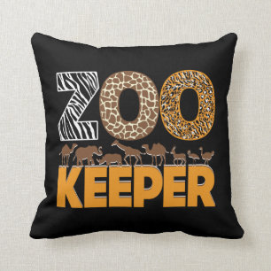 Coussin Zookeeper Zoo Animal Explorer Fun Safari Jungle