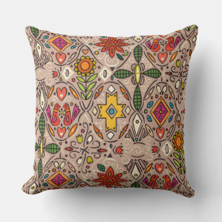 Coussin zoryana taupe