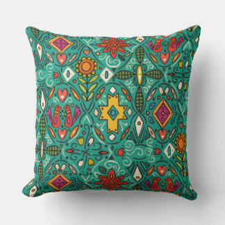 Coussin zoryana turquoise