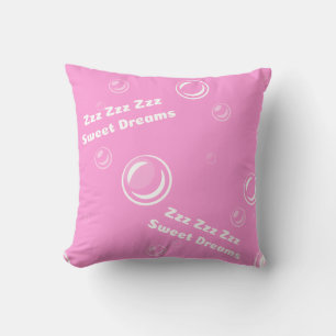 Coussin ZZZ rose