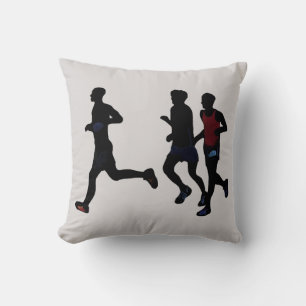 Coussins avec 3 silhouettes de coureurs
