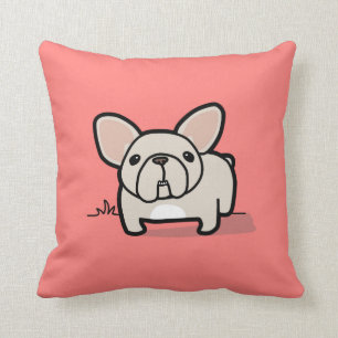 Coussins crèmes de Frenchie