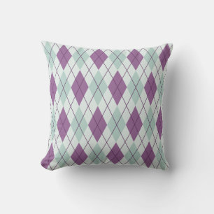 Coussins d'accents de Jacquard vert de lavande et 