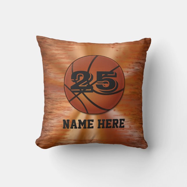 Coussins de basket-ball avec VOTRE NOM et NOMBRE (Recto)
