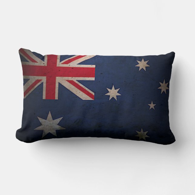 Coussins De Bois - Drapeau Vintage De L'Australie (Recto)