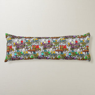 Coussins de corps de graffiti de hip hop