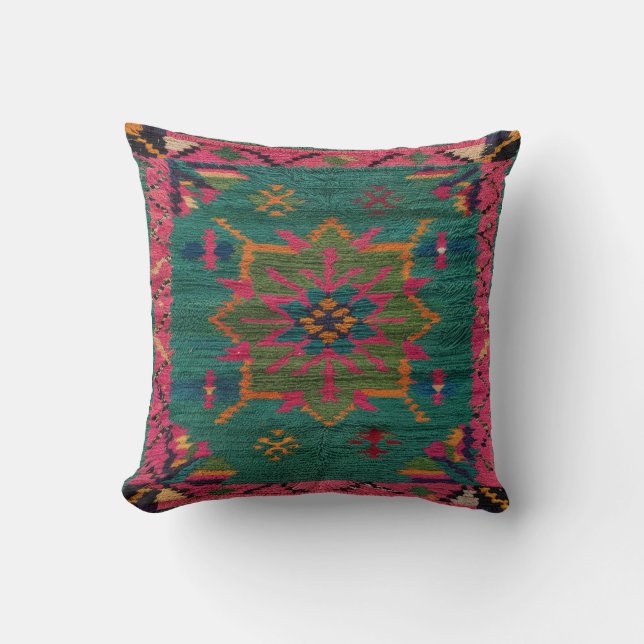 Coussins de Green Kilim à Pottery Grange : un méla (Recto)