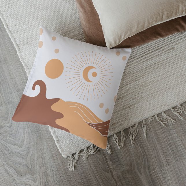 Coussins de jet Boho Tons Terre (Créateur téléchargé)